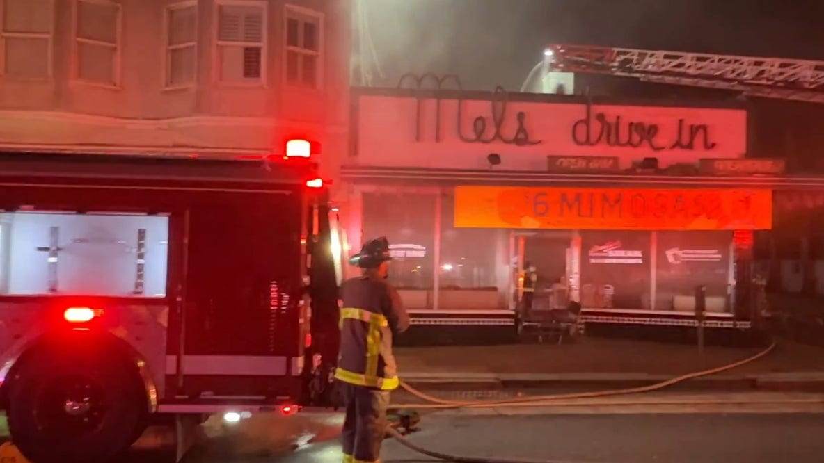 Fire at Mel's Drive-in San Francisco