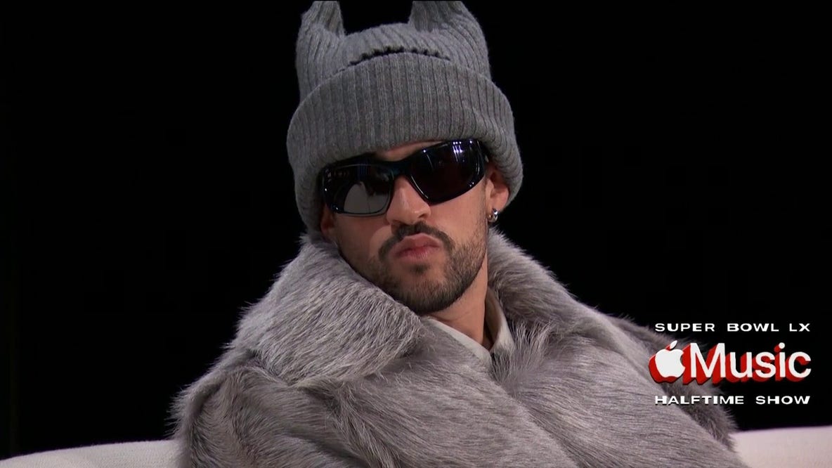 Bad Bunny approaching Super Bowl halftime performance with gratitude