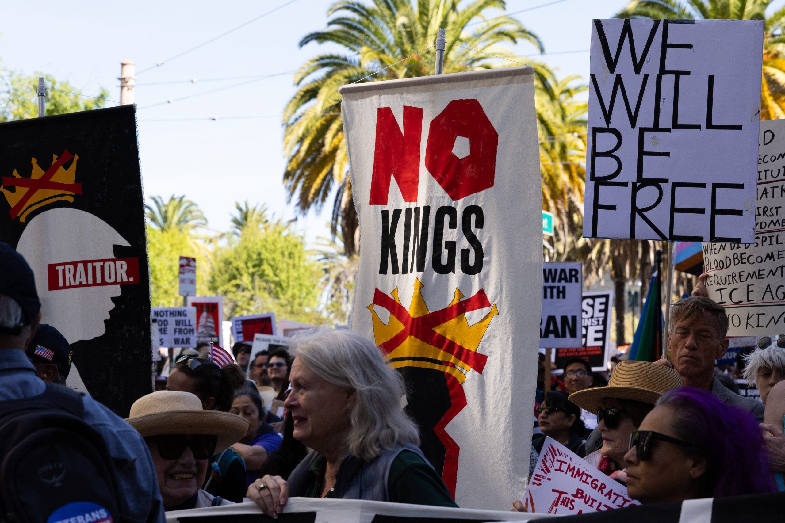 'No Kings' Day demonstrations draw millions across Bay Area, US