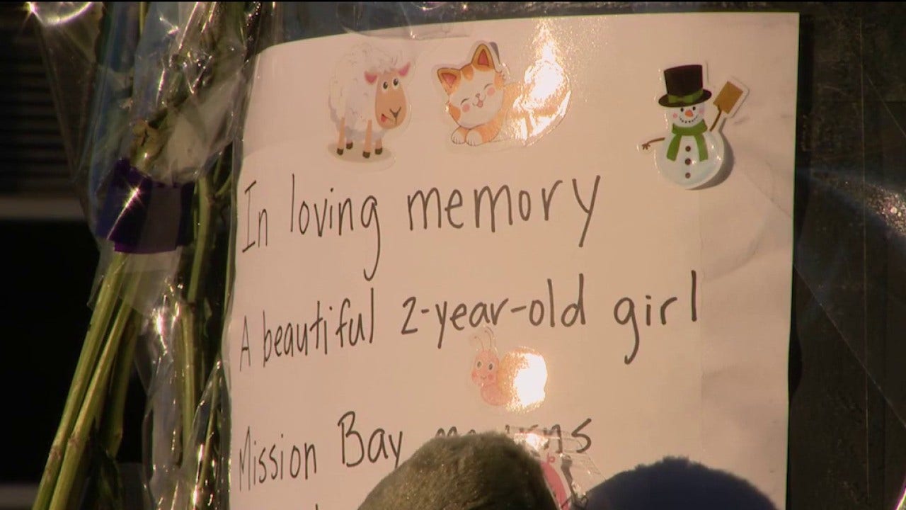 Vigil held for 2-year-old girl killed in SF Mission Bay crash