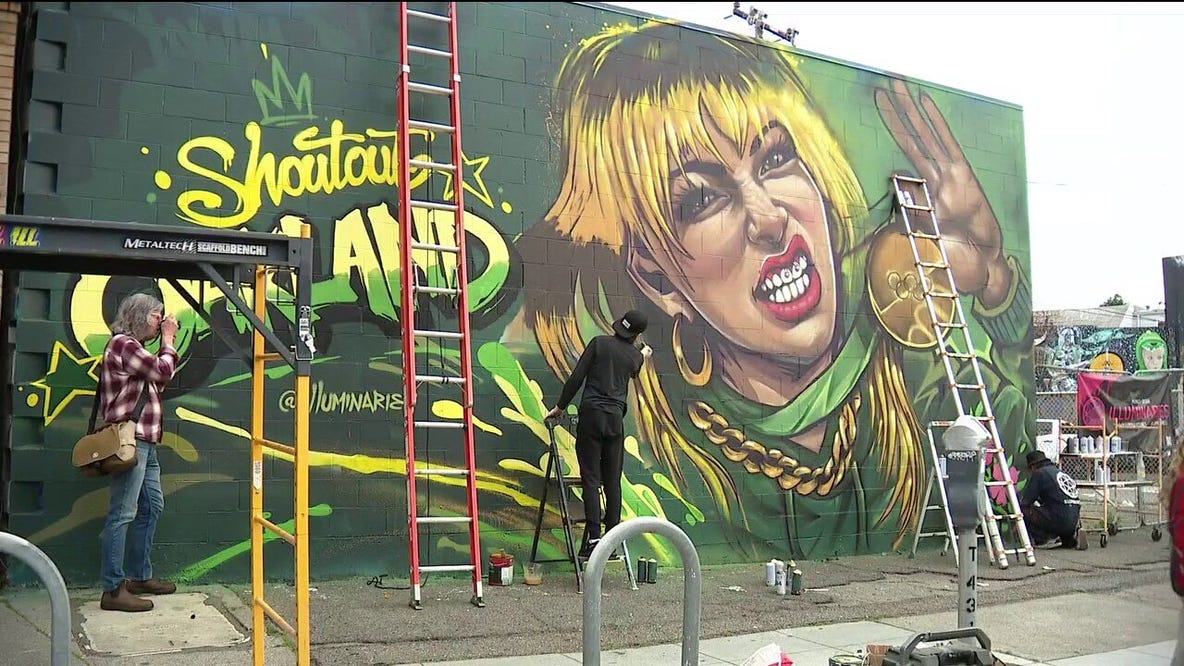 'Super dope' Alysa Liu mural in Oakland serves as inspiration