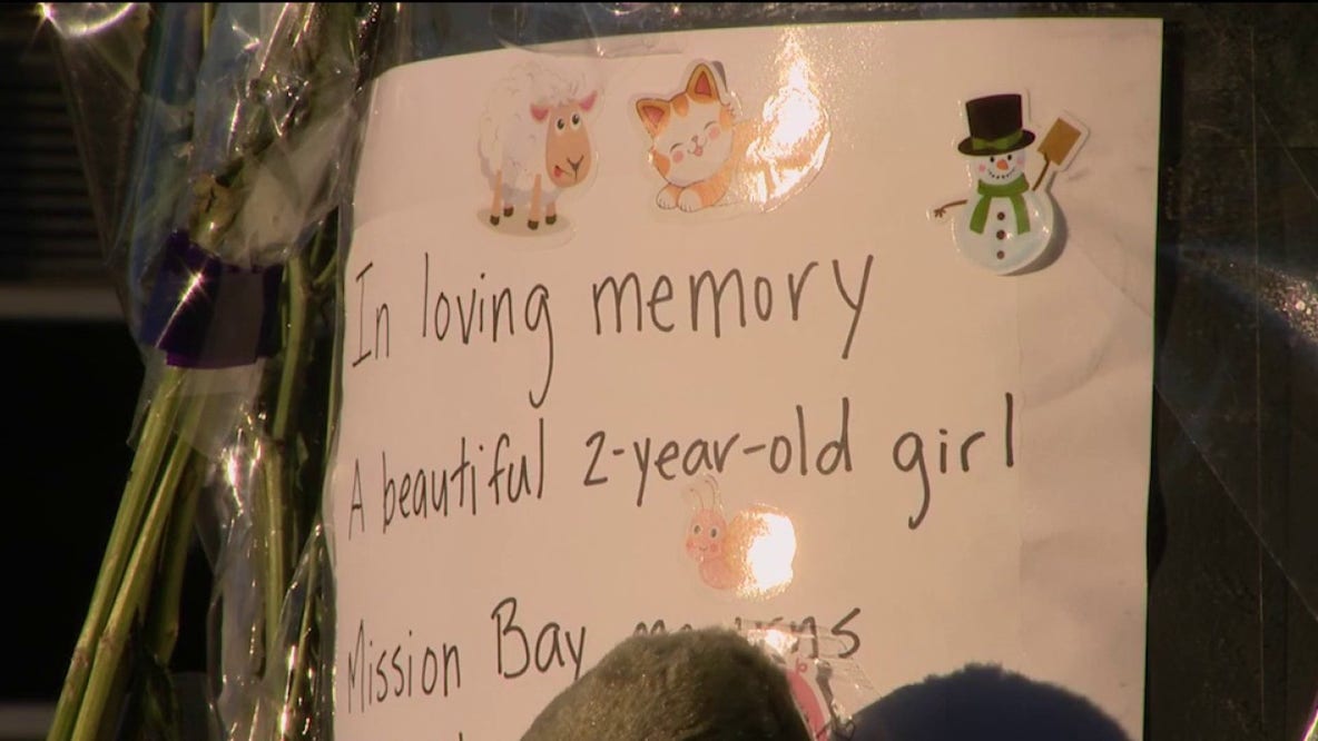 Vigil held for 2-year-old girl killed in SF Mission Bay crash