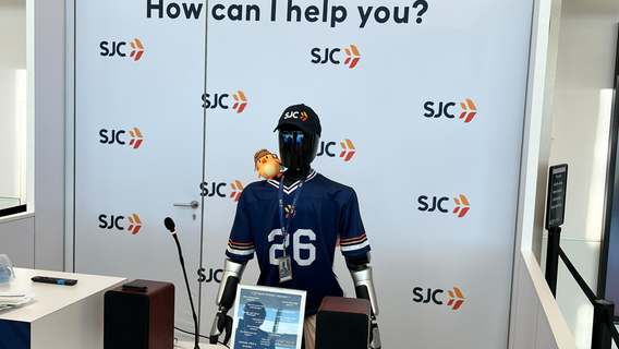 Flying out of San Jose? The airport's humanoid AI robot is ready to help