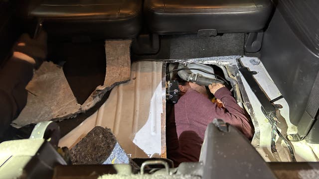 Man found hidden in gas tank during US-Mexico border smuggling attempt
