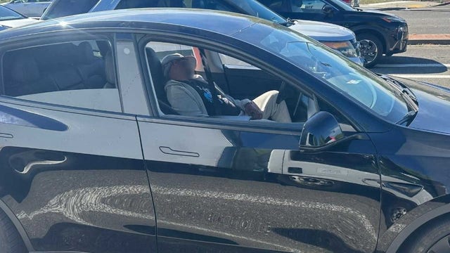 Man passed out in Tesla driving through California city: police