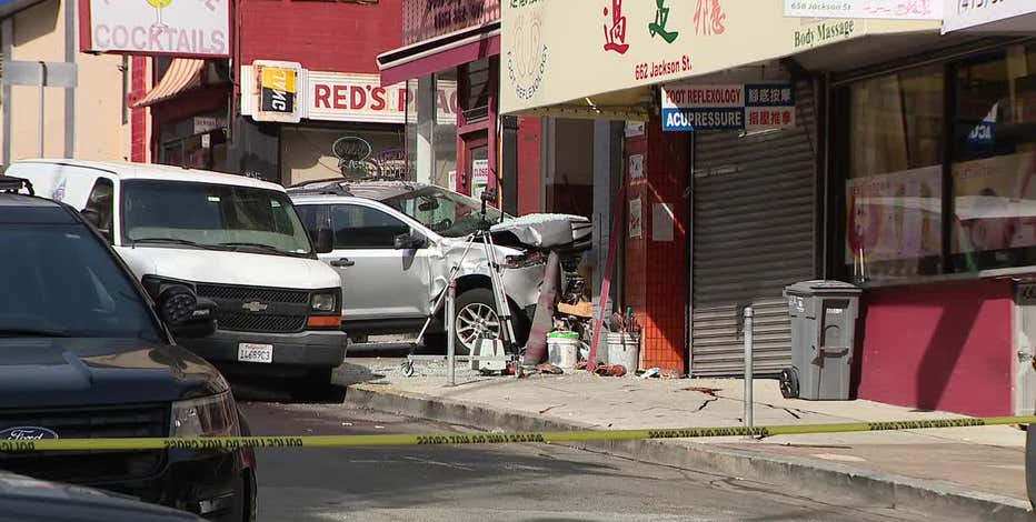76-year-old driver jumps sidewalk in SF's Chinatown, hitting pedestrians; 1 killed