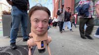 If you saw Elon Musk's head roaming San Francisco, you weren't imagining it