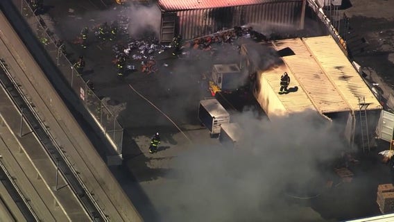 Firefighters respond to cargo fire at San Francisco airport