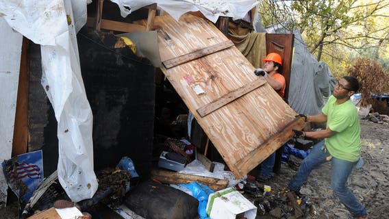 San Jose clears out former 'Jungle' homeless encampment