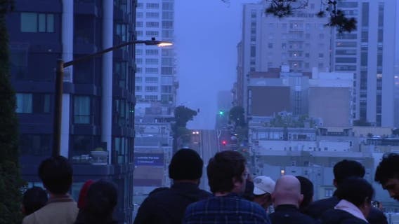 Clouds block 'California Henge' picture-perfect display in San Francisco