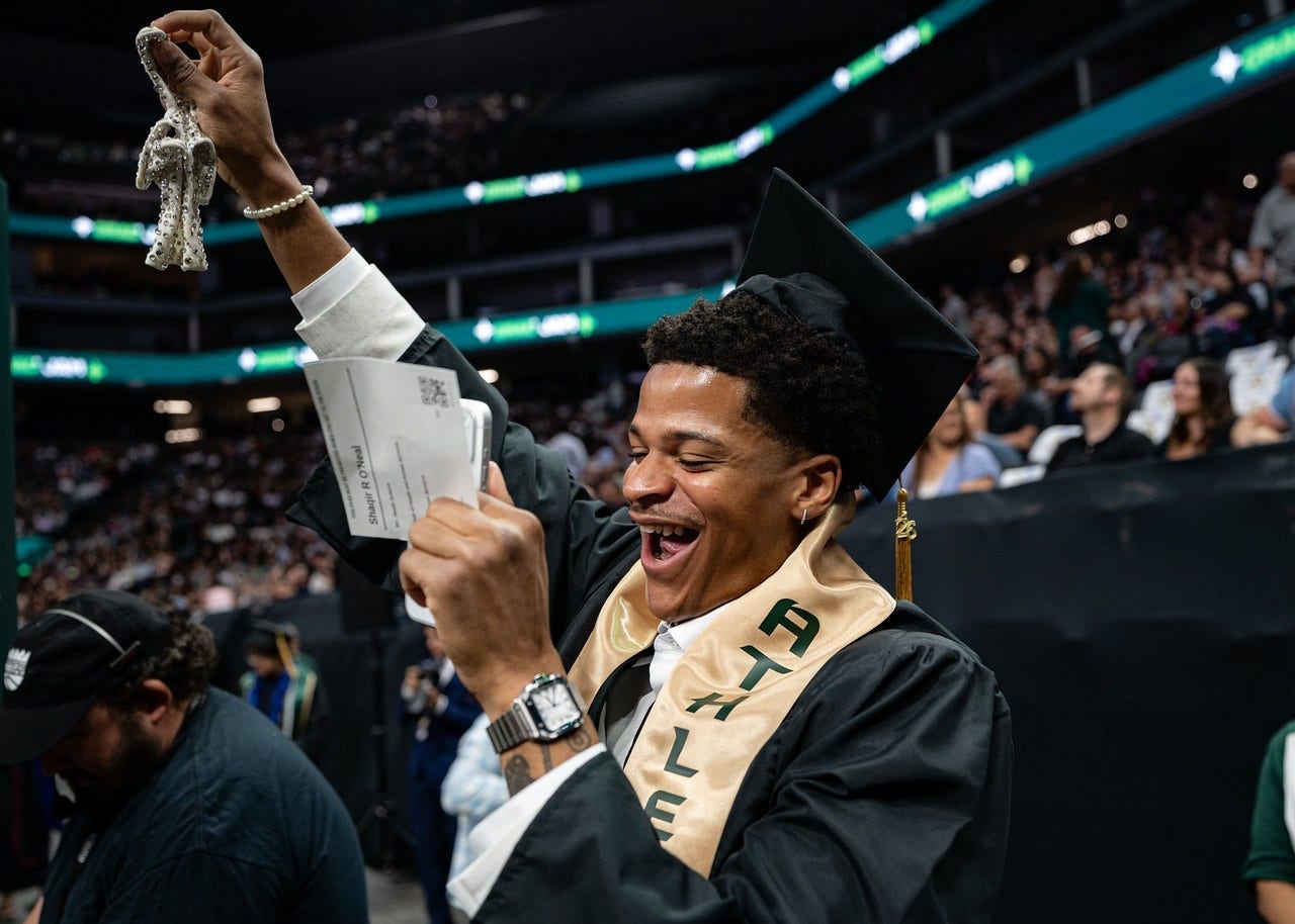 Shaq's son graduates from this Northern California university, a week after his dad had his own graduation