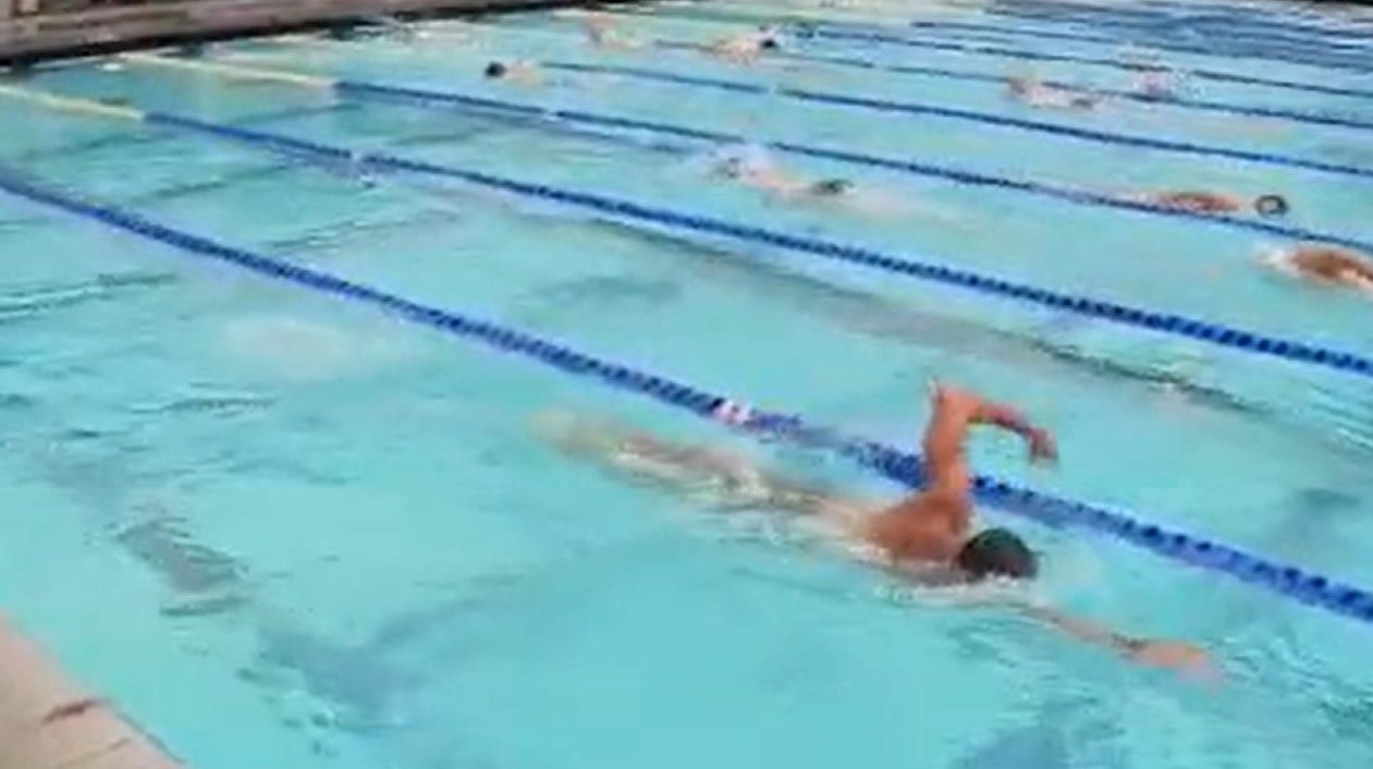 Disabled athlete in Menlo Park sets out to swim 26 miles on his birthday