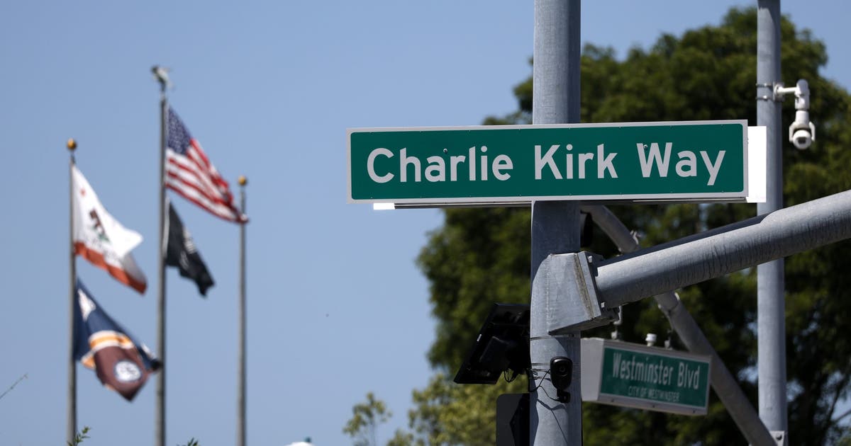 California street renamed 'Charlie Kirk Way' in honor of slain conservative activist