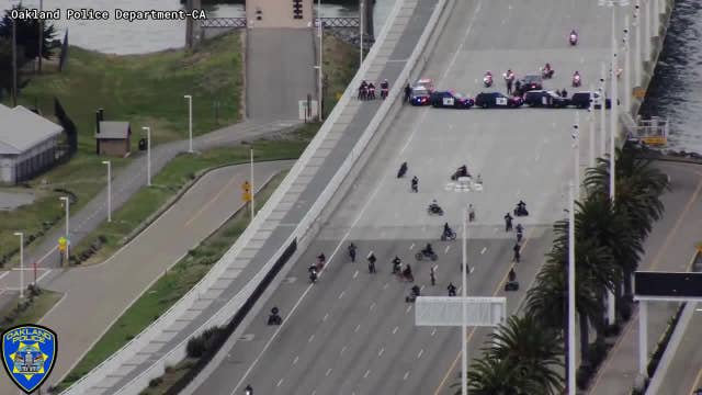 Bay Bridge dirt bike takeover nets nearly 2 dozen arrests, felony evasion