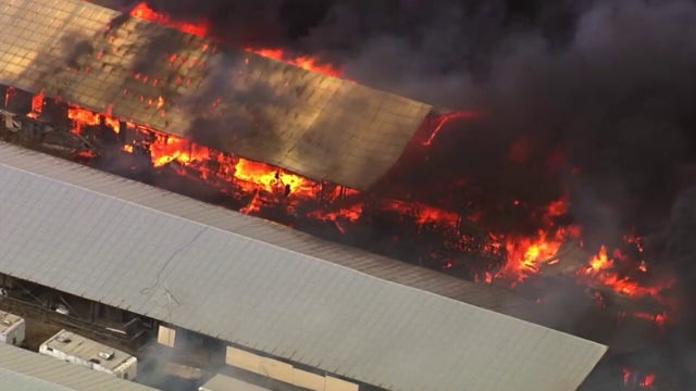 LIVE: Three-acre fire consumes multiple buildings in Livermore