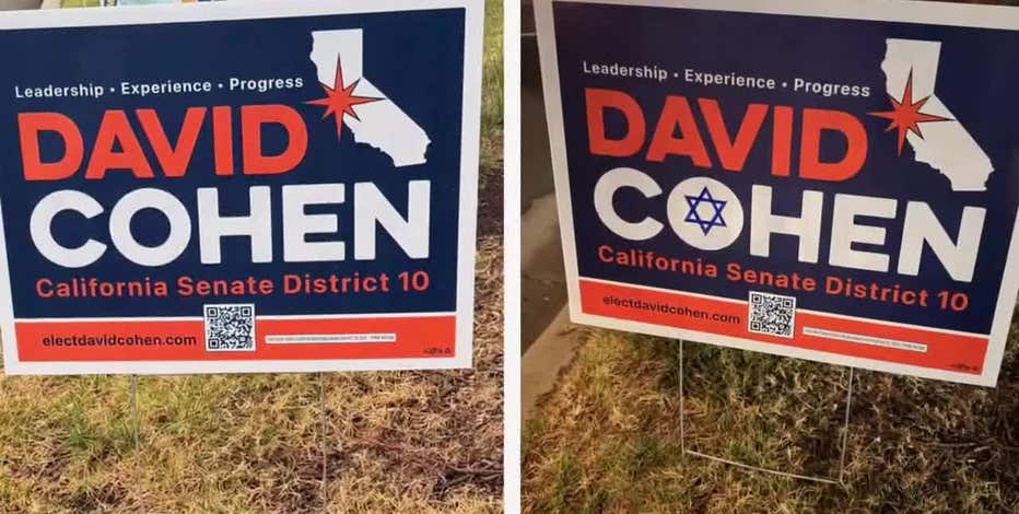 San Jose councilmember's campaign signs for state office defaced with antisemitic vandalism