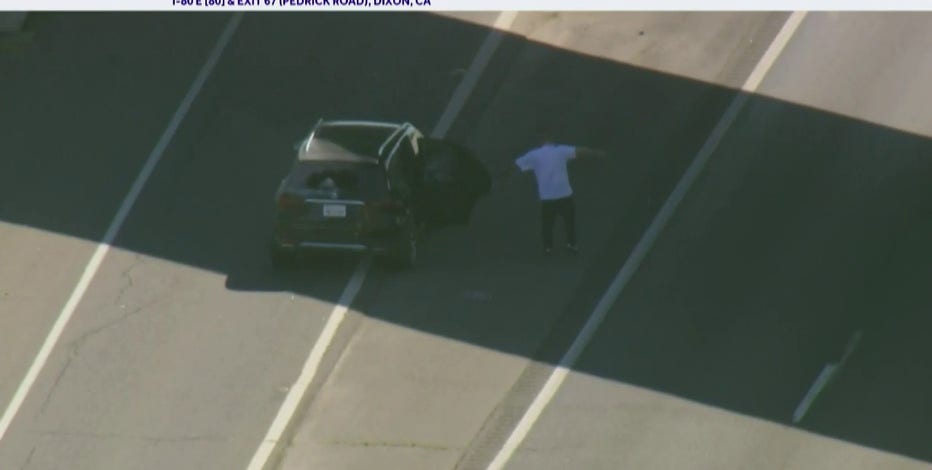 Dixon freeway standoff on I-80 ends, barricaded suspect in custody