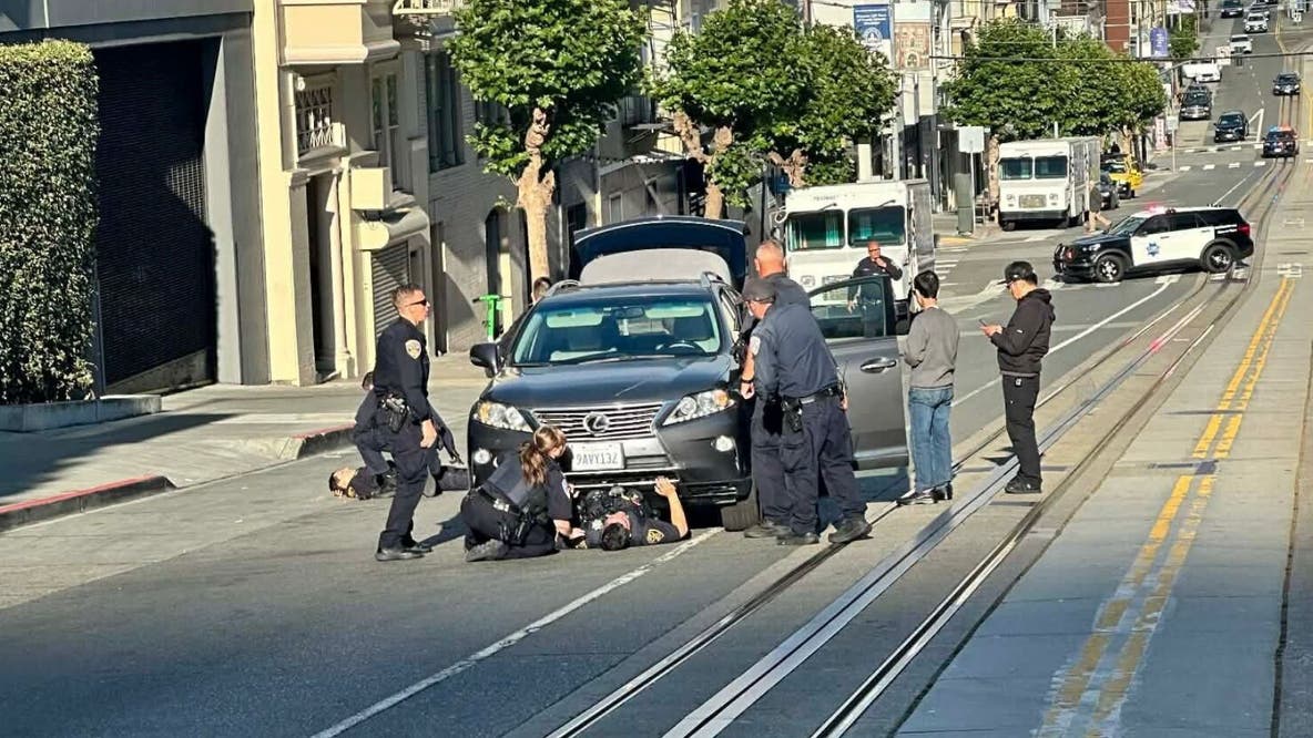 Fleeing Trader Joe's theft suspect killed, SFPD officers pinned by car