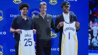 Warriors introduce top draft picks