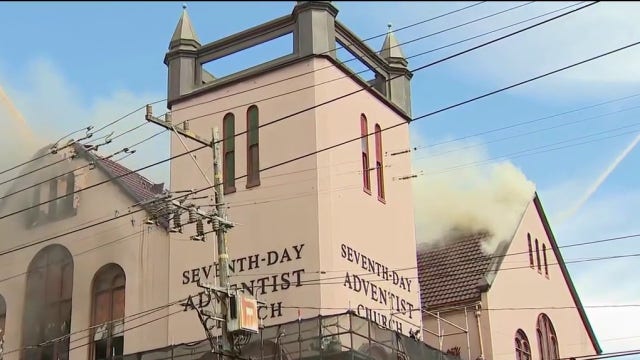 LIVE: Fire tears through San Francisco church
