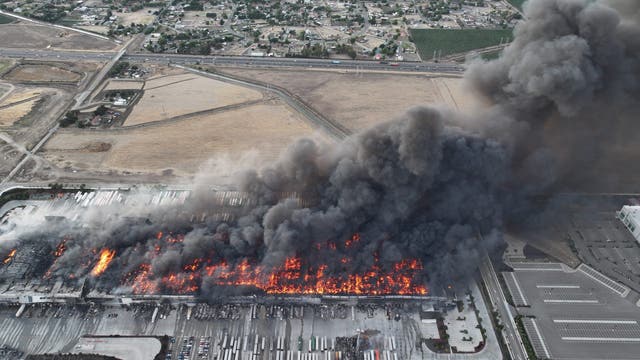 Excavation crews called to Medline warehouse to help access remnants of massive fire