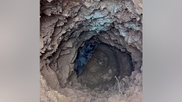 Missing dog rescued from 20-foot hole in Marin County
