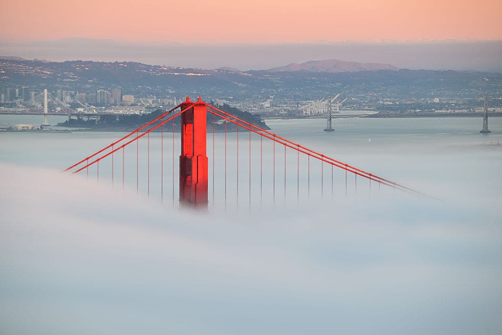 Will the fog affect the Golden Gate Bridge fireworks show?