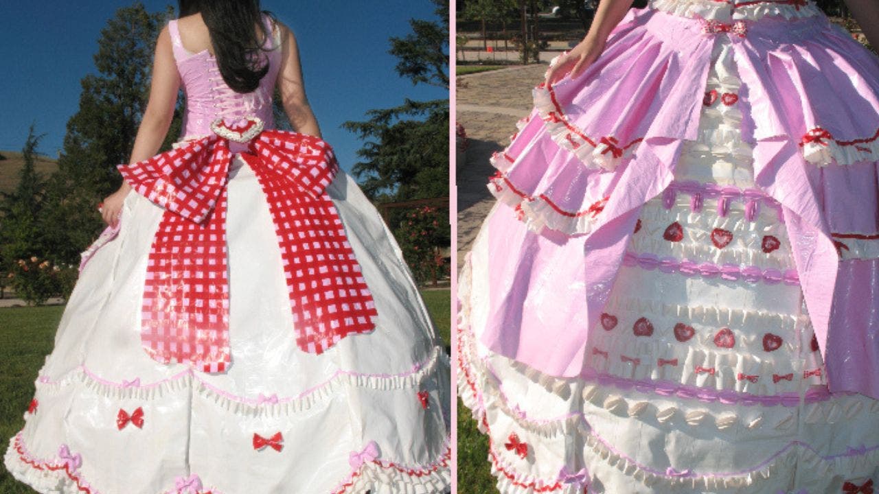 Let them eat... duct tape? See this Bay Area student's viral duct tape prom dress