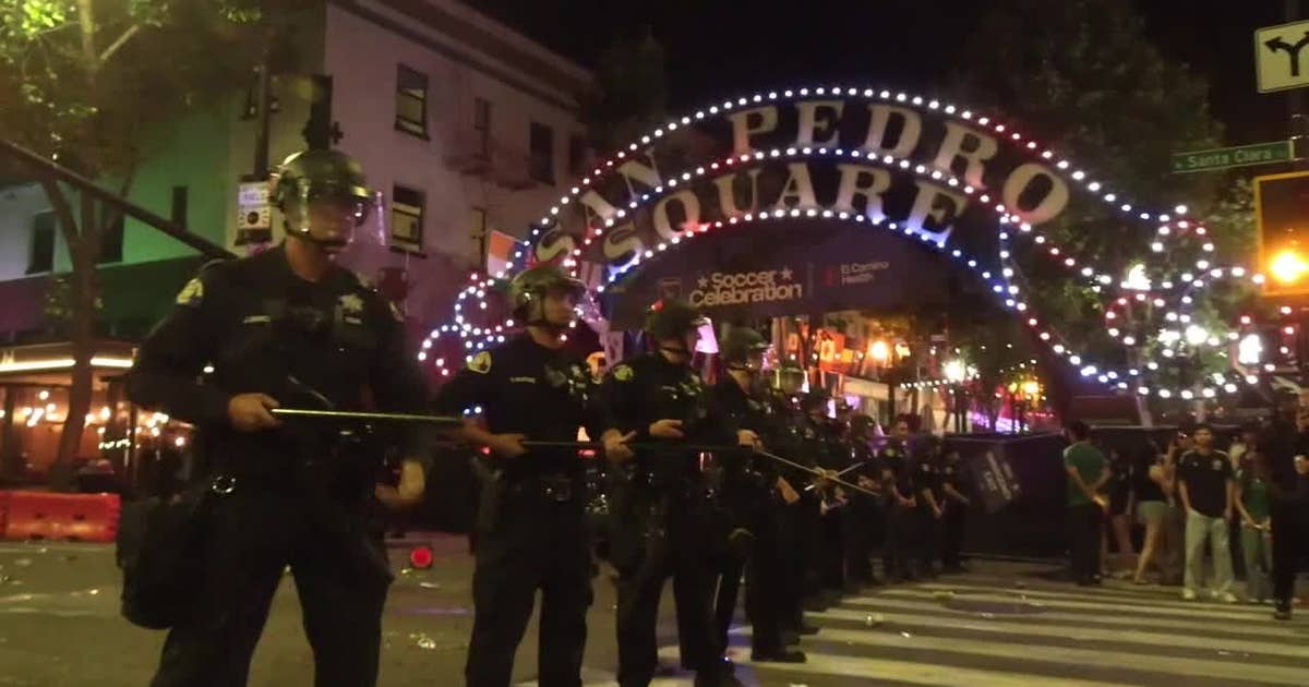 San Jose considers changes to San Pedro Square World Cup watch parties after street celebrations turn rowdy