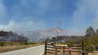 Firefighters battle 'Mines Fire' in Santa Clara County