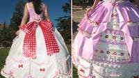 Let them eat... duct tape? See a California student's viral duct tape prom dress