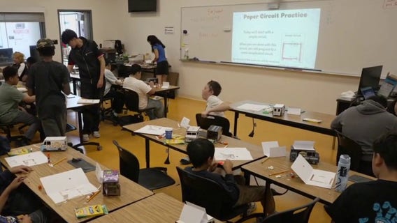 East Bay middle school students create and showcase businesses at FabLab camp