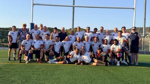 'Old boys' rugby club, with Bay Area players in their 60s, tours overseas, returns undefeated