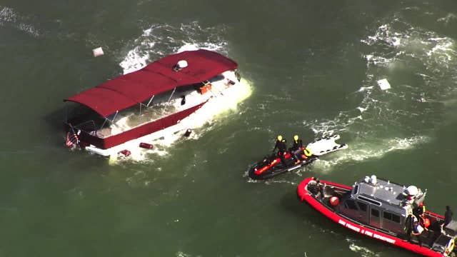 San Francisco boat rescue underway near Alcatraz