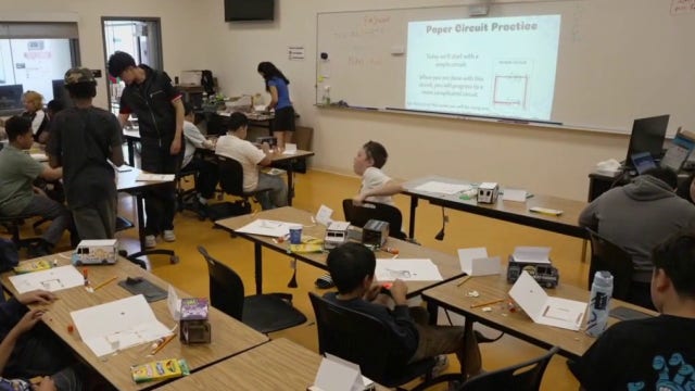 East Bay middle school students create and showcase businesses at FabLab camp