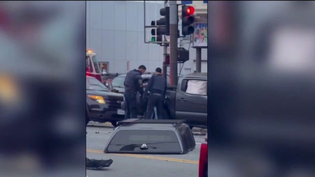 9 hurt after reckless driver crashes into car during SF police pursuit