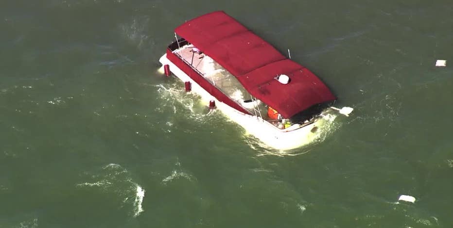 San Francisco police find wreckage of sunken boat near Alcatraz Island