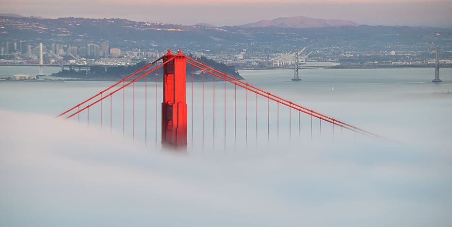 Will the fog affect the Golden Gate Bridge fireworks show?
