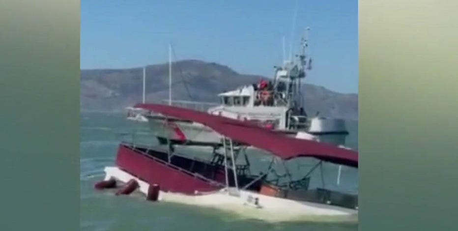 Video captures struggle to survive and chaotic rescue in SF Bay after vessel sinks near Alcatraz