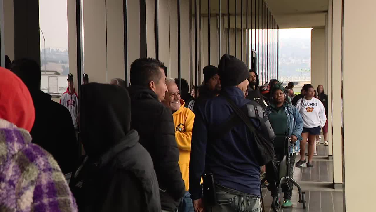 'We need our money': EDD applicants line up overnight at Oakland office as delays persist