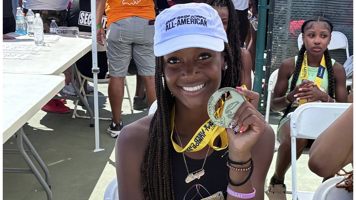 14-year-old Bay Area track star returns from Junior Olympics with a gold
