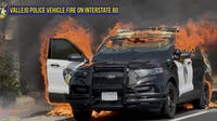 Vallejo police vehicle goes up in flames following electrical failure