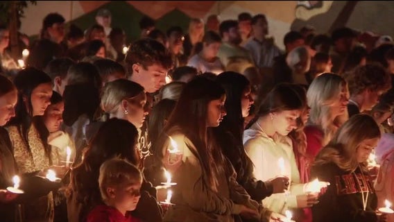 Brentwood community holds large candlelight vigil for 2 Liberty High students killed in crash