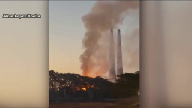 Fire reignites at Moss Landing battery plant where massive blaze burned last year