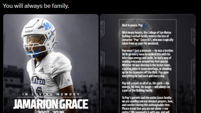 College of San Mateo football player killed in Highway 101 crash