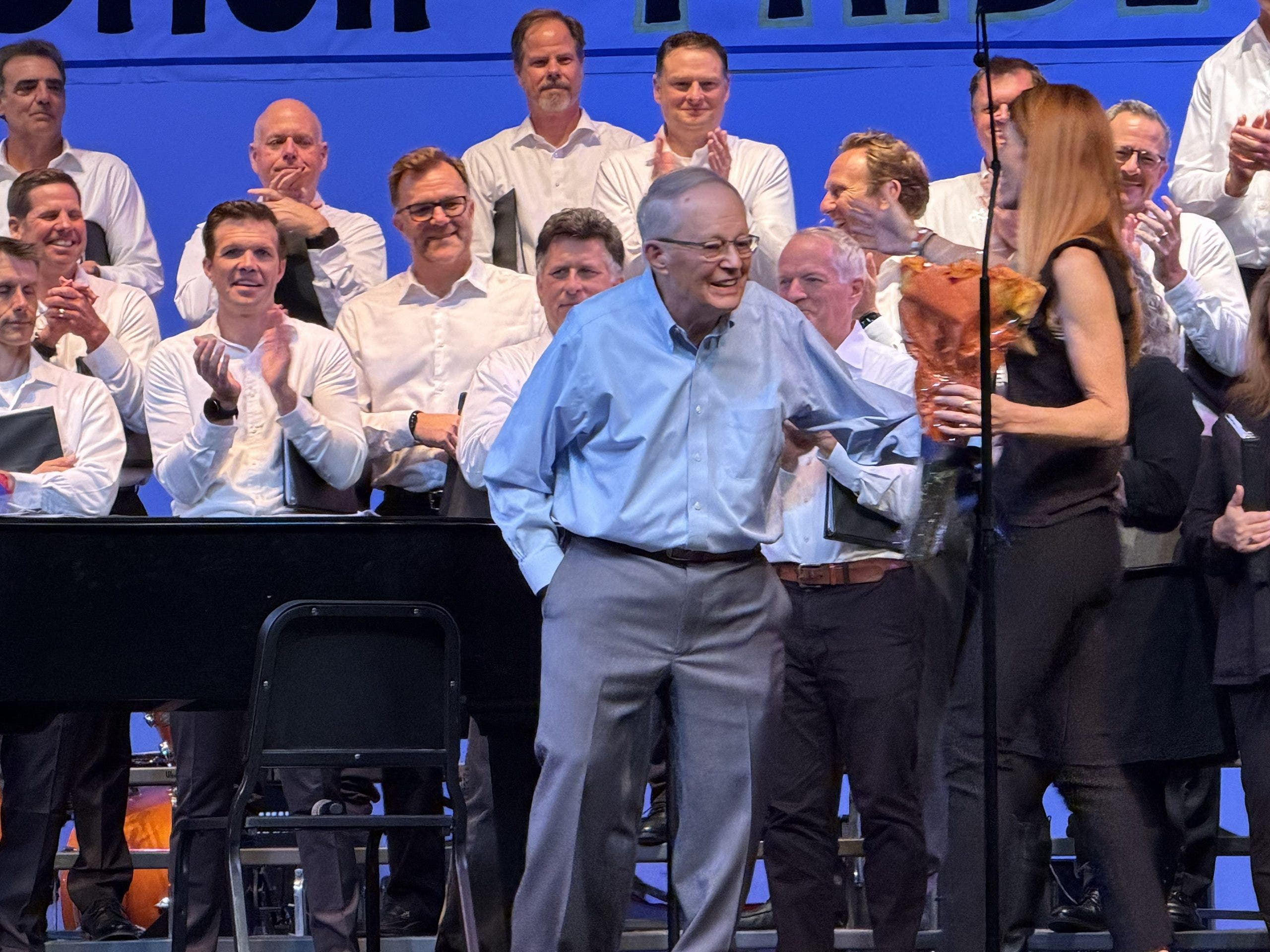 Dozens join legendary 87-year-old Bay Area choir director for impressive reunion performance