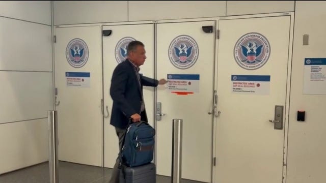 Sen. Padilla inspects Customs and Border Patrol detention facility at SFO