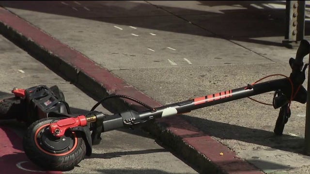 San Francisco suspect fleeing on scooter dies after hitting street fixture