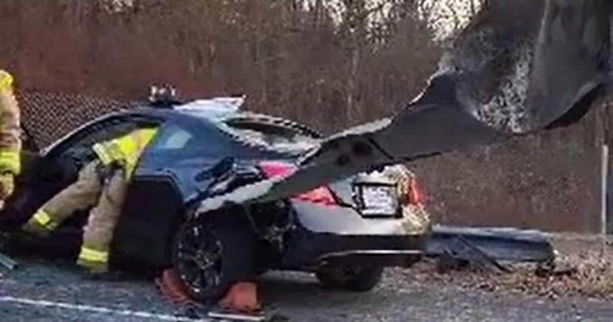 Motorists survive after guardrail impales car on Connecticut highway ...