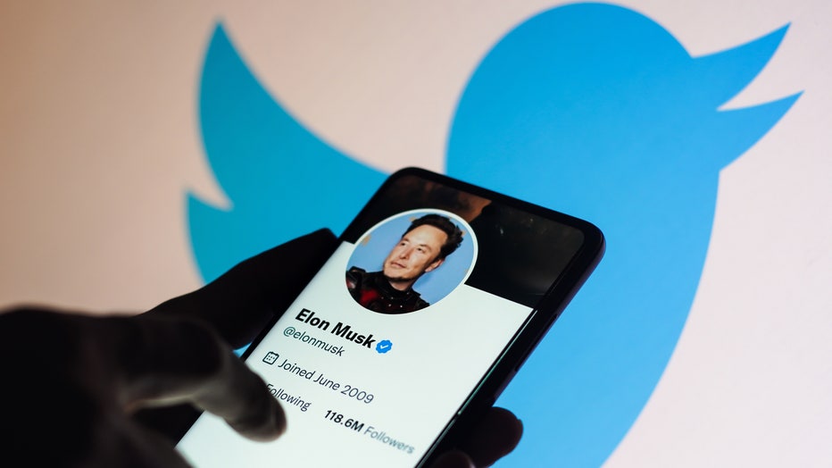1a25fc9f-In this photo illustration, the Elon Musk Twitter account